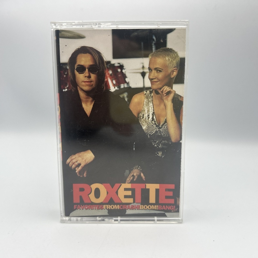 Roxette Favorites From Crash Boom Bang Cassette Tape 90s Vintage Retro Music Pop